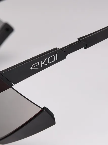 Lunettes EKOI Racing S-AERO Noir Silver ZEISS Black Hole Cat3