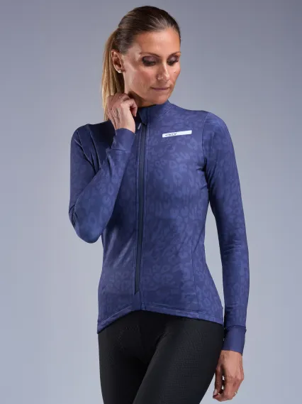 Maillot manches longues femme EKOI Perf LEO Marine