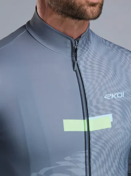 Maillot manches longues EKOI Perf GRAPHIC Gris