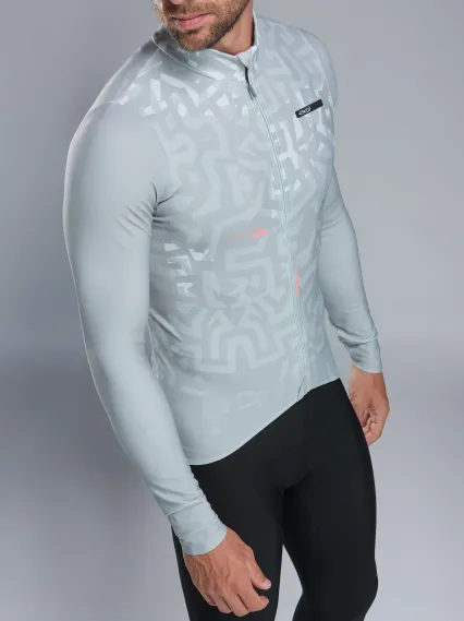 Maillot manches longues EKOI Perf GRAFFITI Gris