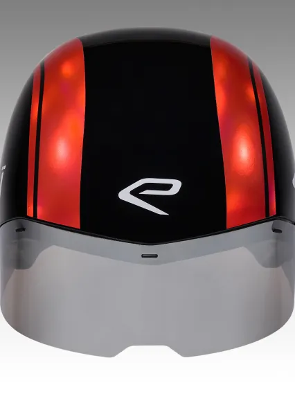 Casque EKOI Racing PURE AERO Mirror Cat2 Noir Holo Rouge