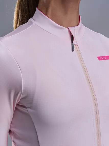 Maillot manches longues femme EKOI Perf TIE & DYE Rose