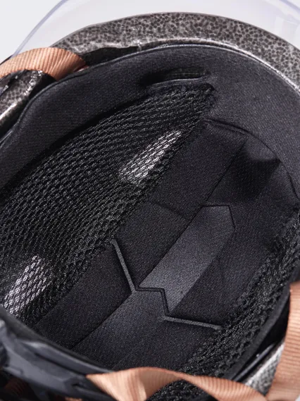 Casque urbain EKOI CITY STYLE Noir Ecran Bande Cuir Naturel Noir