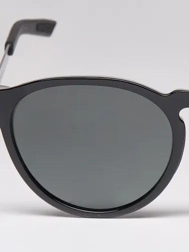 Lunettes EKOI Racing LIFESTYLE RONDES Noir brillant Polarisé