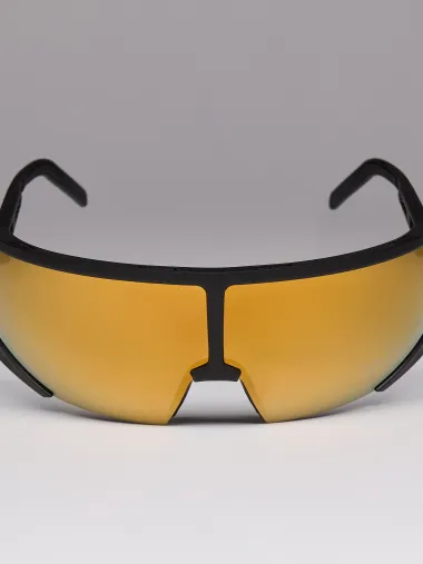Lunettes EKOI Racing S-AERO Noir Gold ZEISS Revo Gold Cat3