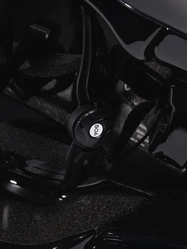 Casque EKOI Racing PURE AERO Mirror Cat2 Blanc Holo Aqua