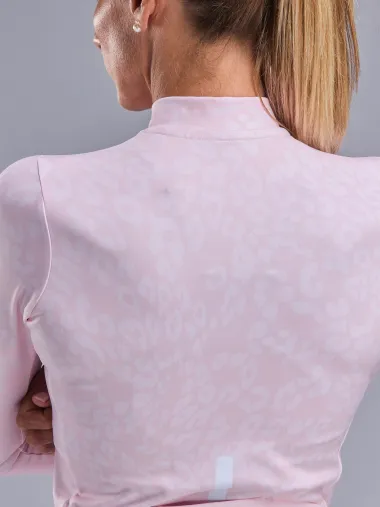 Maillot manches longues femme EKOI Perf LEO Rose