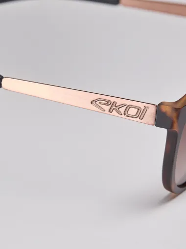 Lunettes EKOI Racing LIFESTYLE RONDES Tortoise Marron dégradé