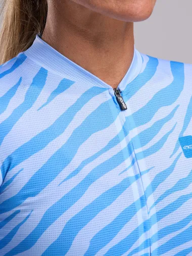 Maillot femme EKOI Perf ZEBRA Bleu