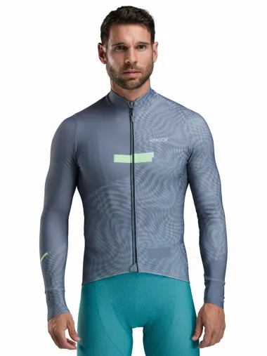 Maillot manches longues EKOI Perf GRAPHIC Gris