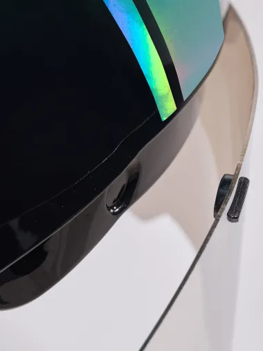 Casque EKOI Racing PURE AERO Mirror Cat2 Noir Holo Aqua