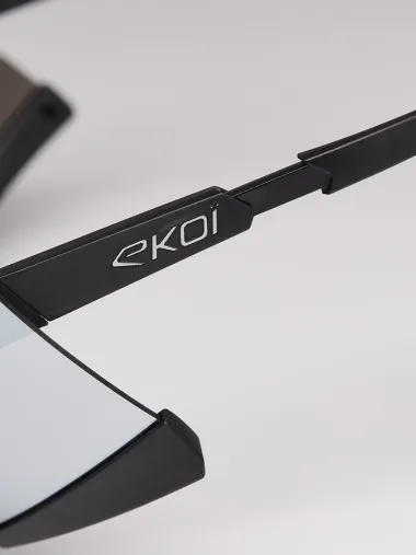 Lunettes EKOI Racing S-AERO Noir Silver ZEISS Super Strong Silver Cat3