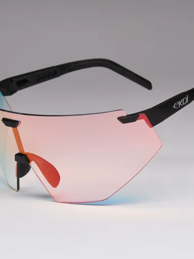 Lunettes EKOI Racing AEROLITE Noir Silver PH LIGHT Rouge Cat1-3