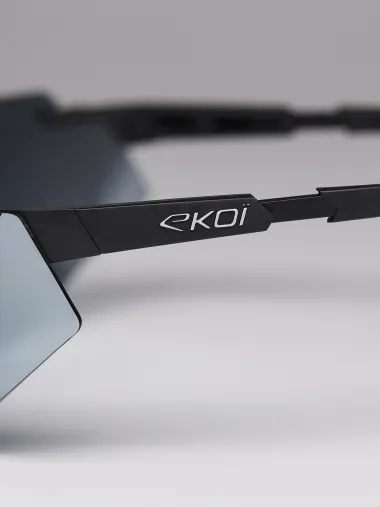 Lunettes EKOI Racing AEROLITE Noir Silver MIRROR Platinium Cat3