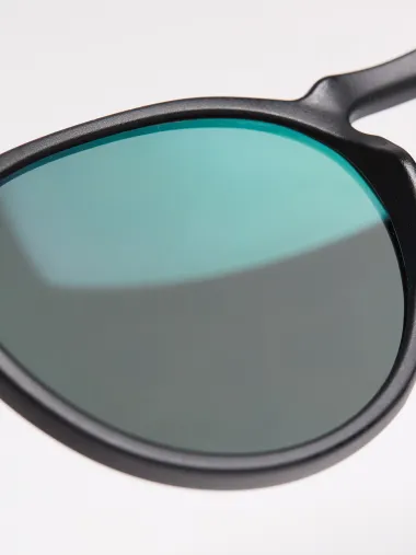 Lunettes EKOI Racing LIFESTYLE RONDES Noir brillant Polarisé