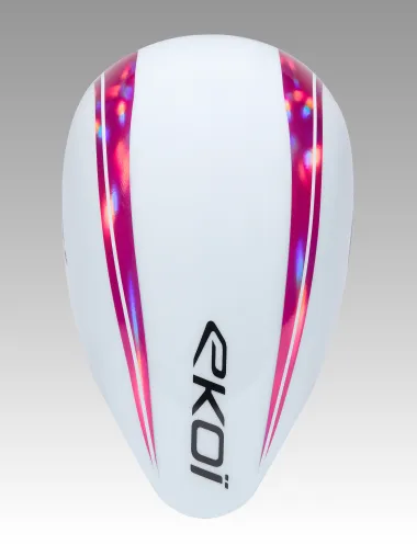 Casque EKOI Racing PURE AERO Mirror Cat2 Blanc Holo Rose