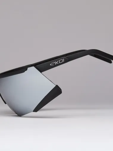 Lunettes EKOI Racing S-AERO Noir Silver ZEISS Super Strong Silver Cat3