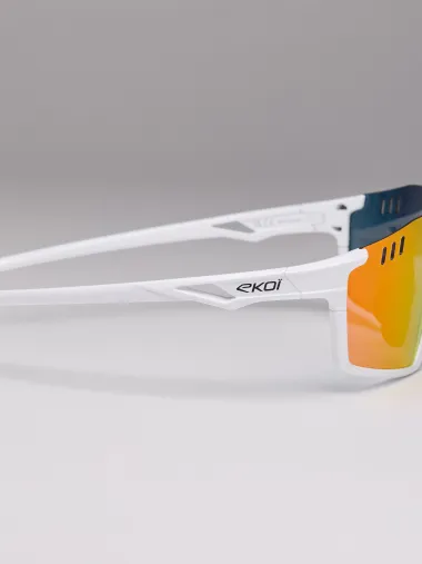 Lunettes EKOI VISION Blanc Revo Rouge Cat3