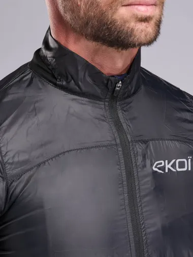 Veste coupe vent EKOI Perf WINDPROOF LIGHT POCKET Noir