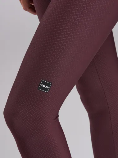 Collant femme Hydrofuge EKOI Perf GEL POWER sans bretelles Bordeaux