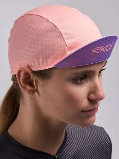 Casquette vélo femme EKOI Perf Corail