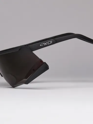 Lunettes EKOI Racing S-AERO Noir Silver ZEISS Black Hole Cat3