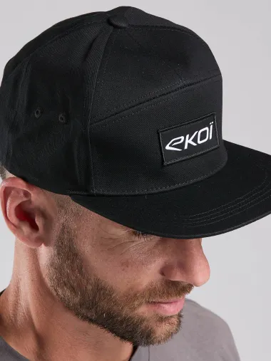Casquette Lifestyle EKOI 5 PANEL Noir test