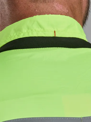 Gilet EKOI Perf WINDPROOF LIGHT POCKET Jaune fluo