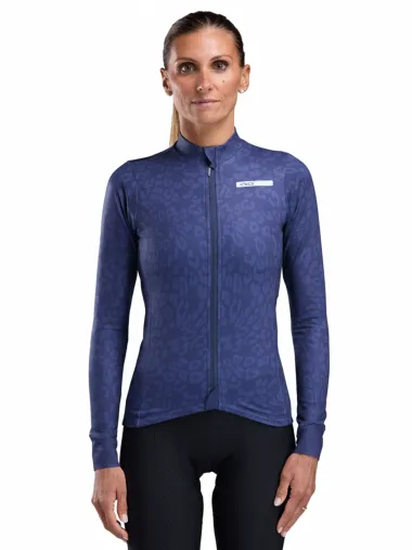 Maillot manches longues femme EKOI Perf LEO Marine