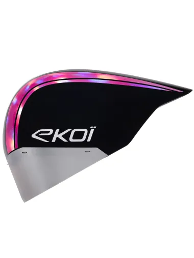 Casque EKOI Racing PURE AERO Mirror Cat2 Noir Holo Rose