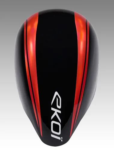 Casque EKOI Racing PURE AERO Mirror Cat2 Noir Holo Rouge