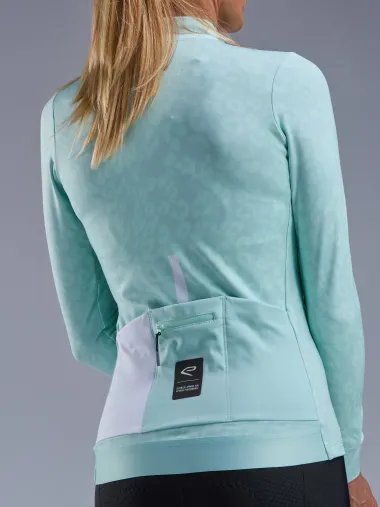 Maillot manches longues femme EKOI Perf LEO Sauge
