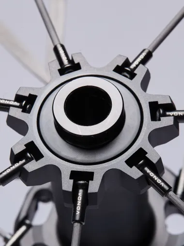 Paire de Roues EKOI Carbone 50mm Full Black Shimano Light