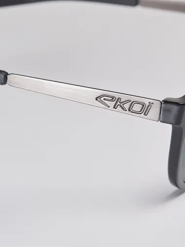 Lunettes EKOI Racing LIFESTYLE RONDES Noir brillant Polarisé