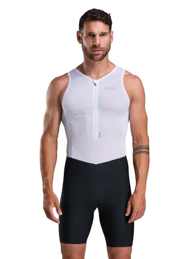 Combinaison triathlon EKOI Perf SLEEVELESS Blanc