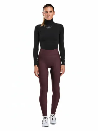 Collant femme Hydrofuge EKOI Perf GEL POWER sans bretelles Bordeaux