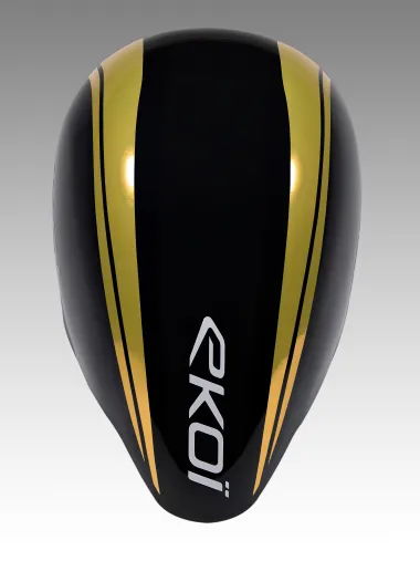 Casque EKOI Racing PURE AERO Mirror Cat2 Noir Holo Gold