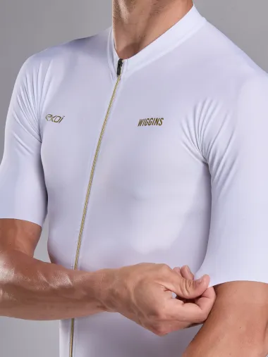 Maillot EKOI Racing BRADLEY WIGGINS Blanc