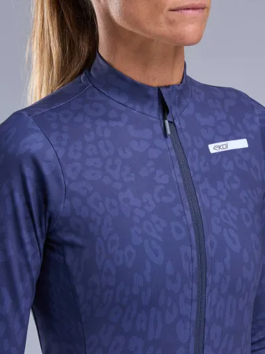 Maillot manches longues femme EKOI Perf LEO Marine