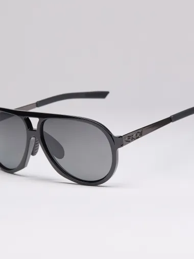 Lunettes EKOI Racing LIFESTYLE PILOT Noir brillant Polarisé