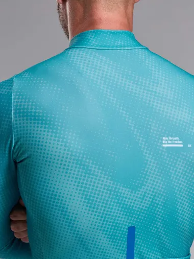 Maillot manches longues EKOI Perf TIE & DYE Vert Azur