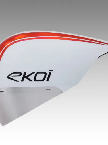 Casque EKOI Racing PURE AERO LTD IRONMAN Mirror Cat2 Blanc