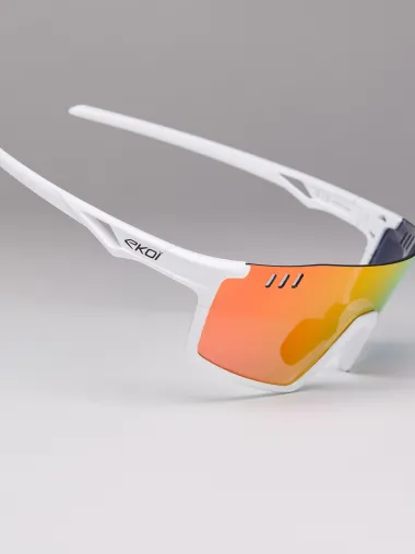 Lunettes EKOI VISION Blanc Revo Rouge Cat3