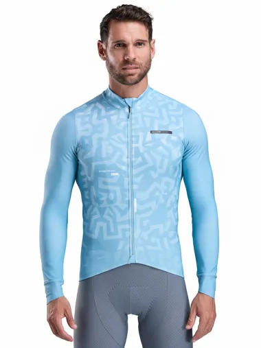 Maillot manches longues EKOI Perf GRAFFITI Ciel