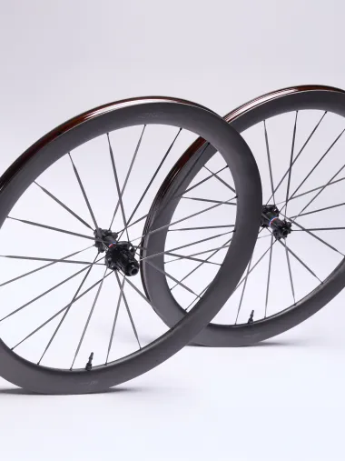 Paire de Roues EKOI Carbone 50mm Full Black Shimano France