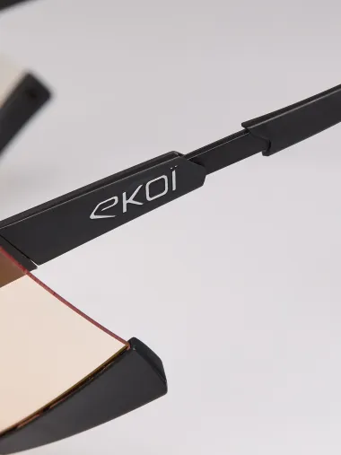 Lunettes EKOI Racing S-AERO Noir Silver ZEISS AR Rouge Cat0