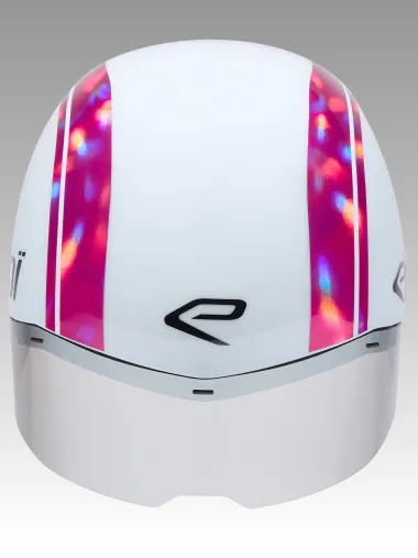 Casque EKOI Racing PURE AERO Mirror Cat2 Blanc Holo Rose