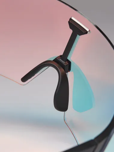 Lunettes EKOI Racing AEROLITE Noir Silver PH LIGHT Rouge Cat1-3