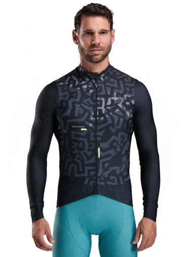 Maillot manches longues EKOI Perf GRAFFITI Noir