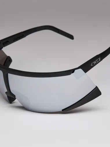 Lunettes EKOI Racing S-AERO Noir Silver ZEISS Super Strong Silver Cat3